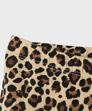 Cycliste en coton stretch fille vue2 - GEMO 4G FILLE - GEMO