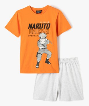 Pyjashort garçon bicolore à motif manga - Naruto vue1 - NARUTO - GEMO