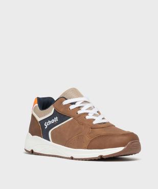 Baskets jogger à lacets garçon vue2 - SCHOTT - GEMO