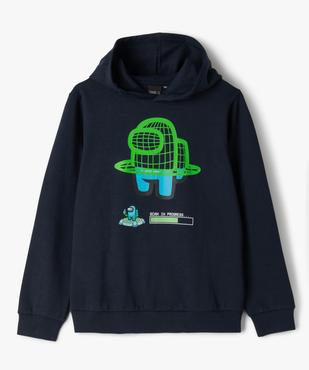 Sweat à capuche avec motif jeu vidéo garçon - Among Us vue1 - AMONG US - GEMO