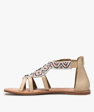 Sandales fille zippées ornées de perles et de strass vue3 - GEMO (ENFANT) - GEMO