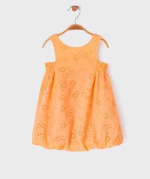 Robe sans manches en broderie anglaise bébé fille vue1 - GEMO(BEBE DEBT) - GEMO