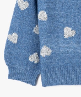 Pull à motifs coeurs pailletés bébé fille vue2 - GEMO(BEBE DEBT) - GEMO