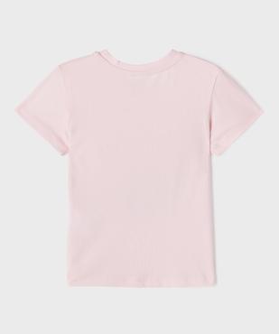 Tee-shirt manches courtes imprimé fille - La Reine des Neiges vue3 - REINE DES NEIGE - GEMO