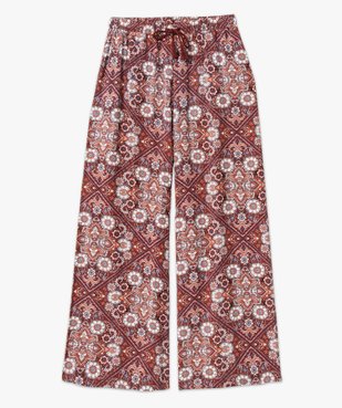 Pantalon de pyjama ample à motifs fleuris femme vue4 - GEMO 4G FEMME - GEMO