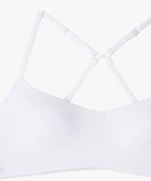 Soutien-gorge corbeille sans armatures avec bretelles multipositions fille vue2 - GEMO (JUNIOR) - GEMO
