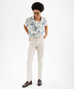 Chemise manches courtes imprimée à col cubain homme vue4 - GEMO 4G HOMME - GEMO