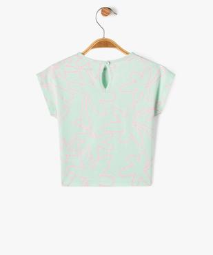 Tee-shirt à manches courtes loose imprimé bébé fille vue4 - GEMO(BEBE DEBT) - GEMO