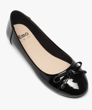 Ballerines femme à talon plat unies et vernies vue5 - GEMO(URBAIN) - GEMO