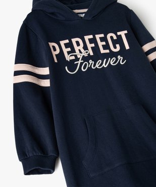 Robe fille forme sweat à capuche à motifs vue2 - Nikesneakers (ENFANT) - Nikesneakers