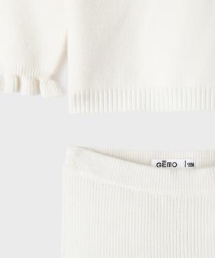 Ensemble 2 pièces en maille bébé fille pull et legging vue4 - GEMO 4G BEBE - GEMO