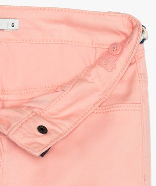 Pantacourt fille en toile avec ceinture tressée vue3 - GEMO (ENFANT) - GEMO