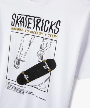 Tee-shirt manches courtes skate garçon vue3 - GEMO (JUNIOR) - GEMO