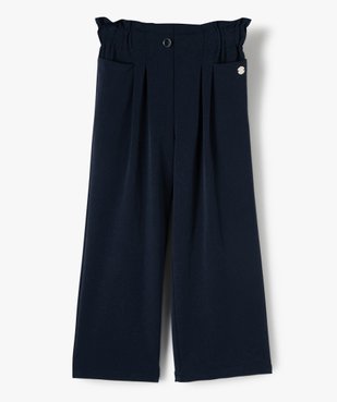 Pantalon fille large à taille haute élastiquée - Lulu Castagnette vue1 - LULUCASTAGNETTE - GEMO