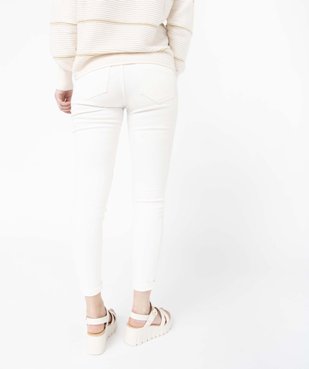 Pantalon femme en toile extensible coupe Skinny vue3 - GEMO 4G FEMME - GEMO