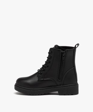 Boots à lacets et semelle crantée style rangers fille vue3 - GEMO (ENFANT) - GEMO