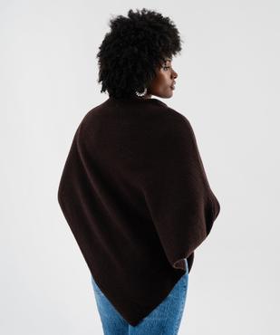 Poncho en maille à col rond femme vue3 - GEMO (ACCESS) - GEMO