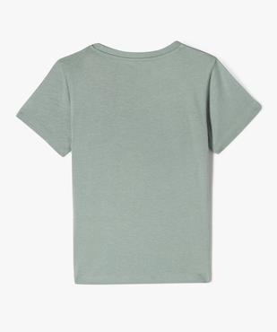 Tee-shirt manches courtes en coton imprimé garçon vue3 - GEMO 4G GARCON - GEMO