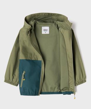 Blouson à capuche imperméable à zip magnétique garçon vue3 - GEMO 4G GARCON - GEMO