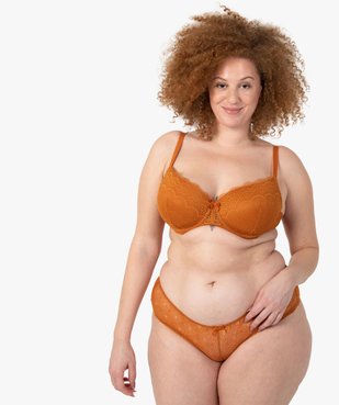 Soutien-gorge grande taille à armatures et coques fines vue3 - GEMO(HOMWR FEM) - GEMO