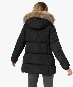 Blouson femme matelassé avec capuche amovible vue3 - GEMO(FEMME PAP) - GEMO