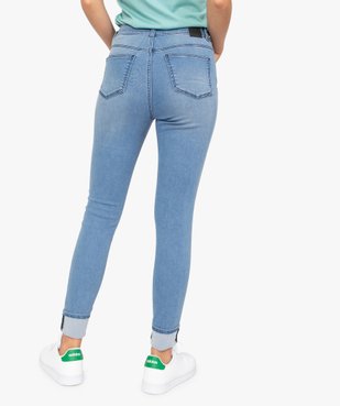 Jean femme coupe skinny taille haute vue2 - GEMO(FEMME PAP) - GEMO