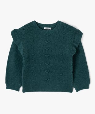 Pull avec volants sur les épaules fille vue2 - GEMO (ENFANT) - GEMO