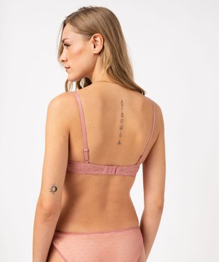 Soutien-gorge à armatures forme corbeille en dentelle vue2 - GEMO(HOMWR FEM) - GEMO