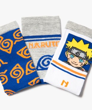 Chaussettes garçon tige haute imprimées - Naruto (lot de 3) vue2 - NARUTO - GEMO