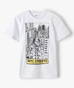 Tee-shirt garçon à manches courtes imprimé streetwear vue1 - GEMO C4G GARCON - GEMO