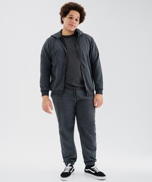 Pantalon de jogging avec intérieur molletonné homme vue4 - GEMO 4G HOMME - GEMO