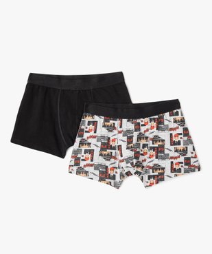 Boxer en coton stretch à motif manga garçon (lot de 2) vue1 - GEMO 4G GARCON - GEMO