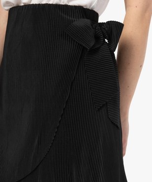 Jupe femme forme portefeuille en maille gaufrée vue2 - GEMO(FEMME PAP) - GEMO