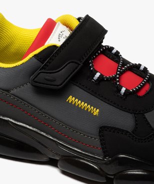 Baskets garçon colorées à semelle translucide et scratch vue6 - Nikesneakers (ENFANT) - Nikesneakers