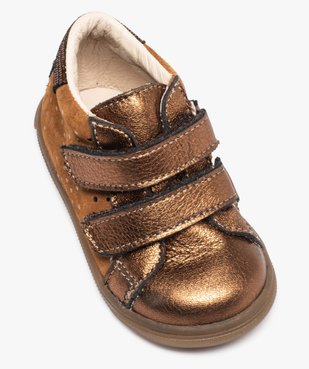 Chaussures de marche bébé dessus cuir brillant - Bopy vue5 - BOPY - GEMO