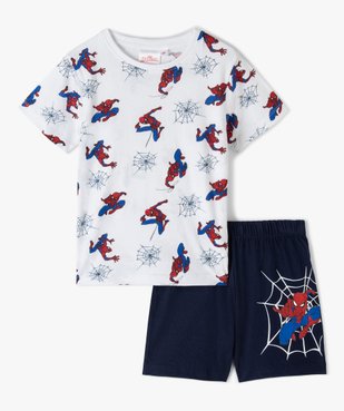 Pyjashort garçon bicolore à manches courtes - Spiderman vue1 - MARVEL - GEMO