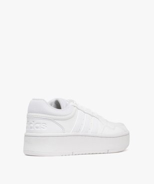 Baskets femme à semelle plateforme Hoops 3.0 - Adidas vue4 - ADIDAS - GEMO