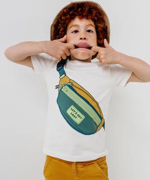 Tee-shirt manches courtes avec poche fantaisie garçon vue4 - GEMO 4G GARCON - GEMO