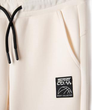 Jogging ajusté avec bas de jambe zippé garçon vue4 - GEMO (ENFANT) - GEMO