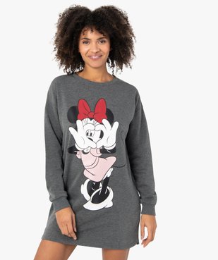 Chemise de nuit femme molletonnée avec motif Minnie - Disney vue1 - DISNEY DTR - GEMO