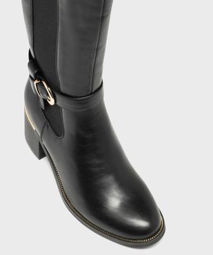 Bottes avec bande élastique sur le côté femme - Valentina Baldano vue6 - VALENTINA BALDANO GEMO FORGOOD - GEMO