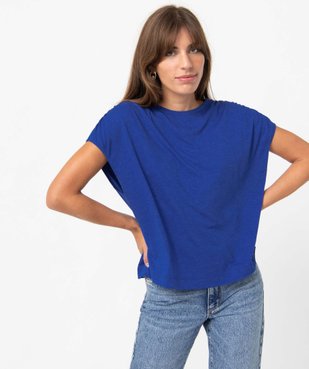 Tee-shirt femme loose et pailleté vue1 - GEMO(FEMME PAP) - GEMO