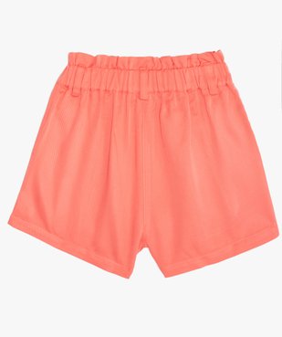 Short fille ample et fluide avec taille froncée vue4 - GEMO (ENFANT) - GEMO