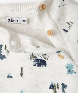 Pull bébé garçon imprimé vue2 - GEMO(BEBE DEBT) - GEMO