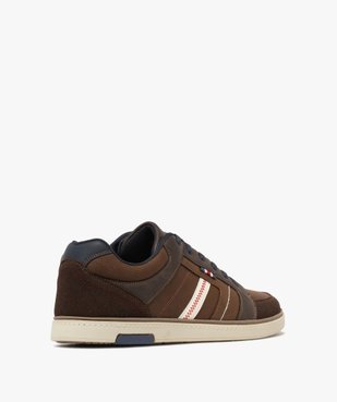 Baskets homme casual à lacets avec détails surpiqués  vue5 - URBAN STEPS - GEMO