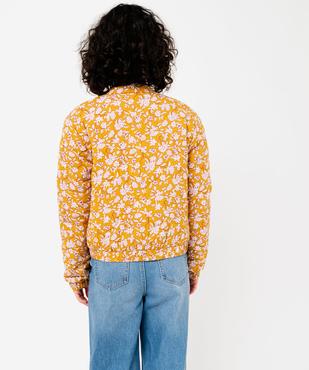 Veste matelassée imprimée avec fermeture pressions femme vue3 - GEMO 4G FEMME - GEMO