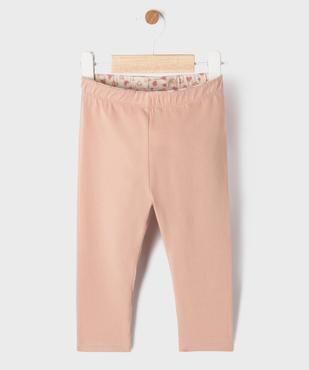 Legging réversible uni et imprimé bébé fille vue4 - GEMO 4G BEBE - GEMO