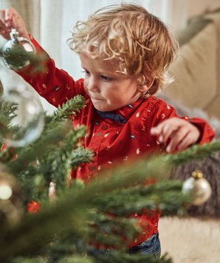 Chemise bébé garçon spéciale Noël avec nœud papillon vue5 - GEMO(BEBE DEBT) - GEMO