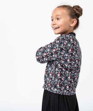 Blouson fille matelassé et fleuri - LuluCastagnette vue2 - LULUCASTAGNETTE - GEMO