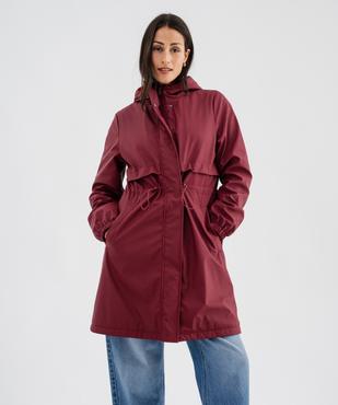 Imperméable à capuche doublé fourrure imitation femme vue1 - GEMO(FEMME PAP) - GEMO